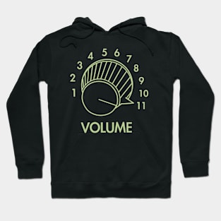 Guitar Volume Up To 11 Funny Musician Gift Retro Music Rock T-Shirt Hoodie